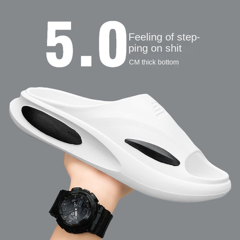คุณภาพสูงผู้ชายรองเท้าแตะกีฬากลางแจ้ง EVA 5.0 ซม.หนา Soled Anti-Slip รองเท้าแตะรองเท้าแตะสวมใส่