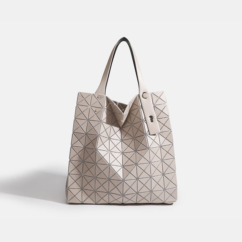 2024 สไตล์ใหม่ 8-Grid One-Shoulder Underarm Bag ผู้หญิงเรขาคณิต Diamond Tote Bag ขนาดใหญ่-ความจุ All-Match