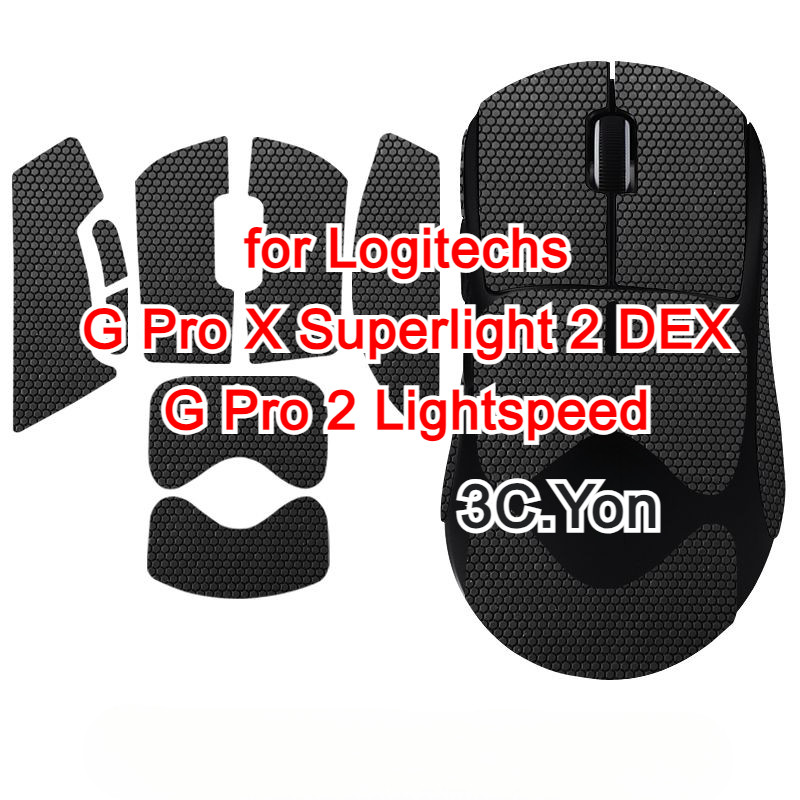 เมาส์ผิว Anti-Slip Side Grips สําหรับ Logitechs G PRO X Superlight 2 DEX LIGHTSPEED Wireless Gaming 