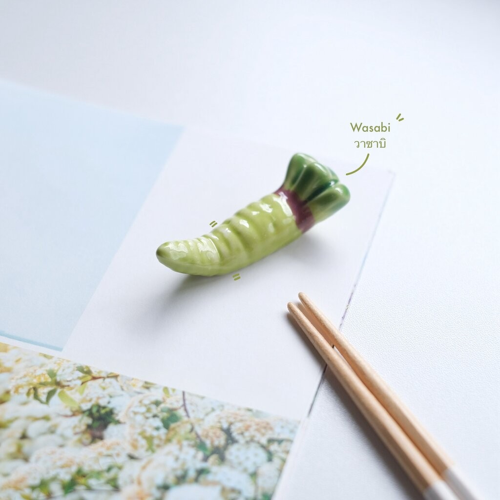 Omocha - (Fruit & Vegetable) Chopstick holder ที่วางตะเกียบลายญี่ปุ่น ลายผักผลไม้