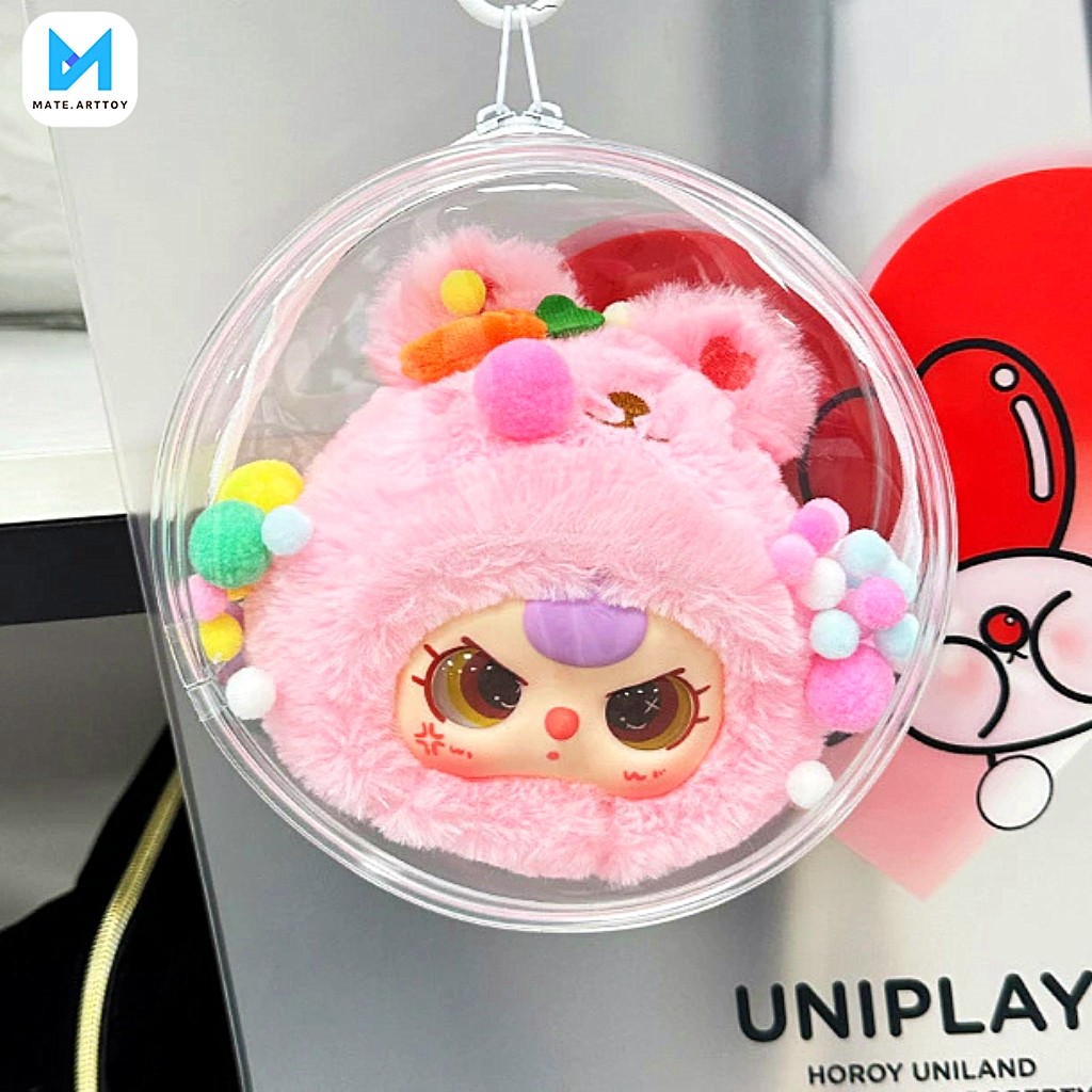 จัดส่งเร็ว กระเป๋าใส่ตุ๊กตา ซองใส่ลาบูบู้ กระเป๋าเก็บตุ๊กตา Bubble Mate Way Bag กระเป๋าทรงกลม กันน้ำ กันฝุ่น popmart
