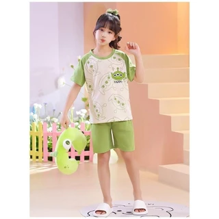 เสือผ้าเด็ก ชุดเซทเสือแขนสัน+กางเกงขาสัน ชุดเด็กลายหมี ลายการ์ตูน ผ้าcotton “DA-N”