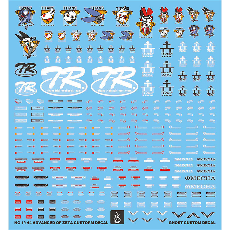 20250703 YAN GHOST HG 1/144 Hazel Custom TR1 TR6 สไลด์น้ํารูปลอก Fluo Effect ไม่ใช่ชิ้นส่วนหรือชุดใด