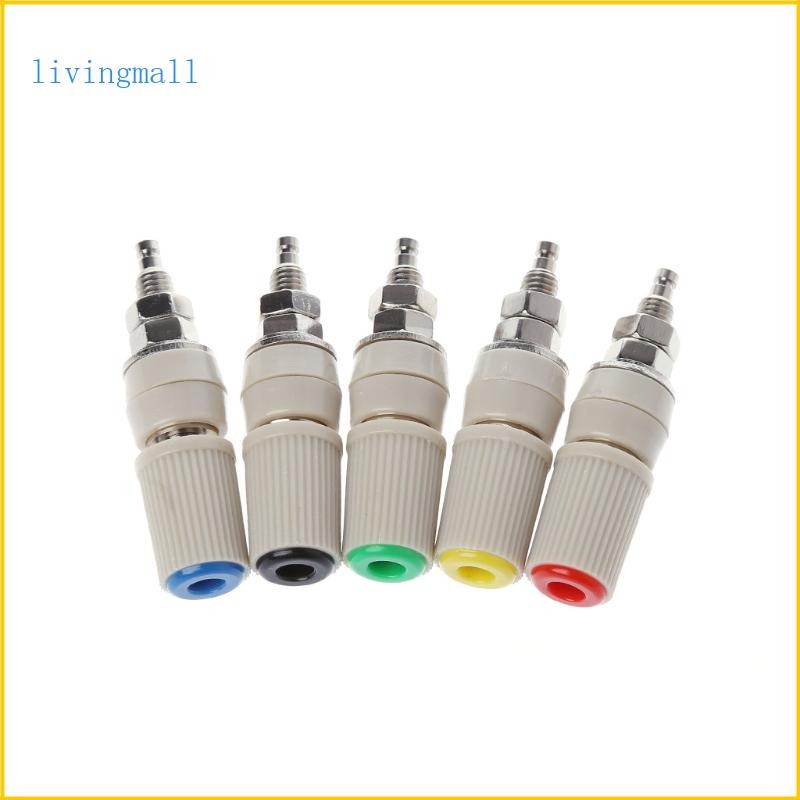 LIVI Current 30A M5 ประเภท 4 มม.เครื่องขยายเสียงหญิง Banana Jack Socket Test Binding Po