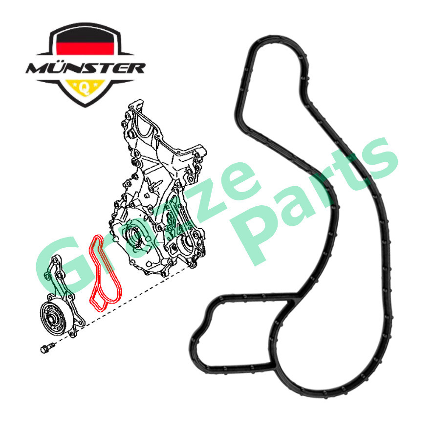 Münster เครื่องยนต์ปั๊มน้ําปะเก็น 1627-0Y030 สําหรับ Perodua Bezza 1.3 Myvi 1.3 1.5 ใหม่ D20N 2018-2