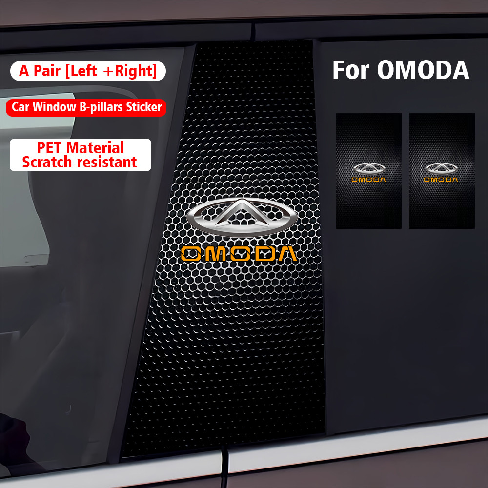 2PCS สําหรับ Chery Omoda 5 Omoda E5 รถคอลัมน์สติกเกอร์ B คอลัมน์ป้องกันฟิล์มกันน้ํา Anti-Scratch ทนต
