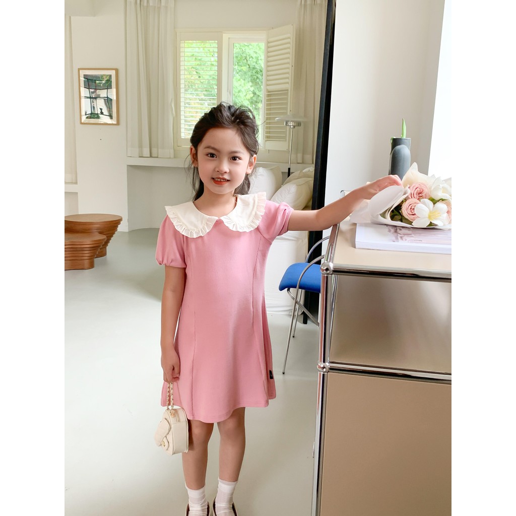 Hania Kids ชุดเดรสกระโปรง สีชมพู สำหรับเด็กผู้หญิง - MX3124264