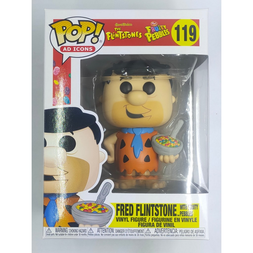 Funko Pop The Flintstones - Fred Flinstone With Fruity Pebbles Cereal #119