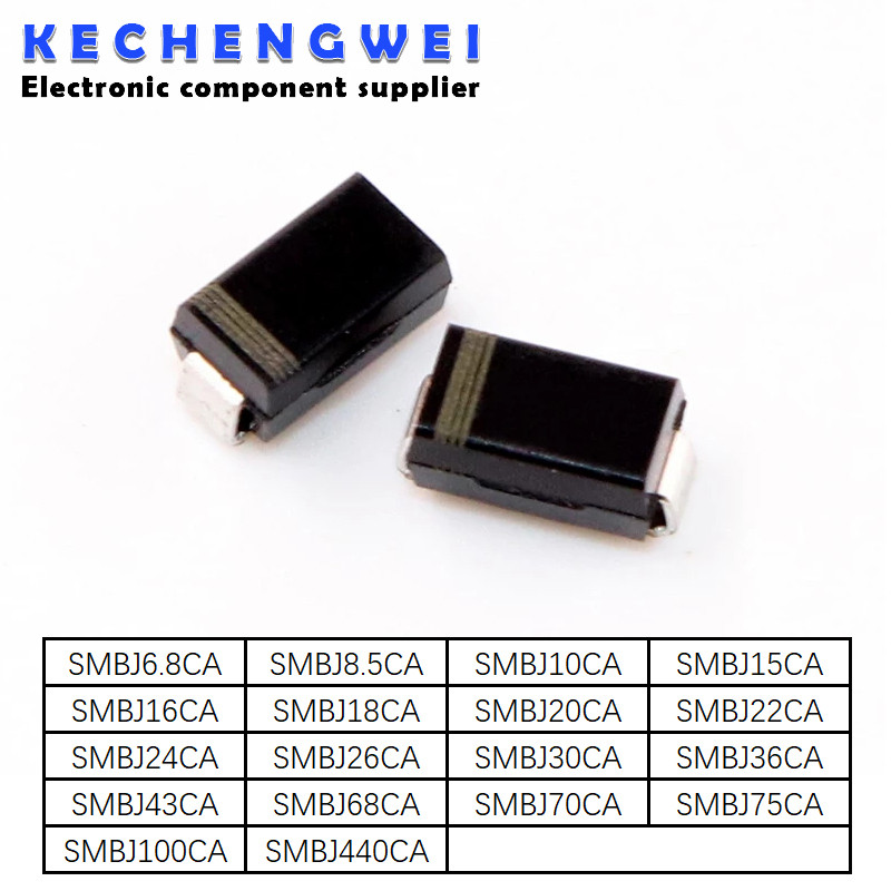 20PCS TVS Diode SMBJ6.8CA SMBJ18CA 5.0CA 8.5CA 10CA 16CA 15CA 20CA 22CA 24CA 26CA 30CA 36CA 43CA 68C