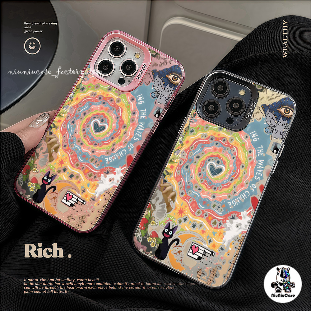 เคสป้องกันโทรศัพท์มือถือ ลูกแมวหมุนวนแห่งความรัก For iPhone 11 12 13 14 15 16 Pro Max Plus X XR XSMAX 7 8 Plus 11Pro เคส ราคา ถูกที่สุด ดีลบีเคเค แกลเลอรีภาพที่ 2