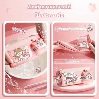 ❤กระเป๋าดินสอ มาพร้อมลายการ์ตูนสุดน่ารัก ความจุสูง มีช่องแบ่ง 5 ช่อง กระเป๋าดินสอน่ารัก มาพร้อมจี้การ์ตูน