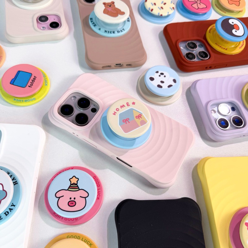 พร้อมส่ง 57ลาย 🎀🧸F1S199 Holder Mag กริ๊บต๊อกแม่เหล็กผิวด้าน [แค่Griptok] ไอริงตั้งมือถือแม่เหล็ก Griptok ไอริงคล้องนิ้ว