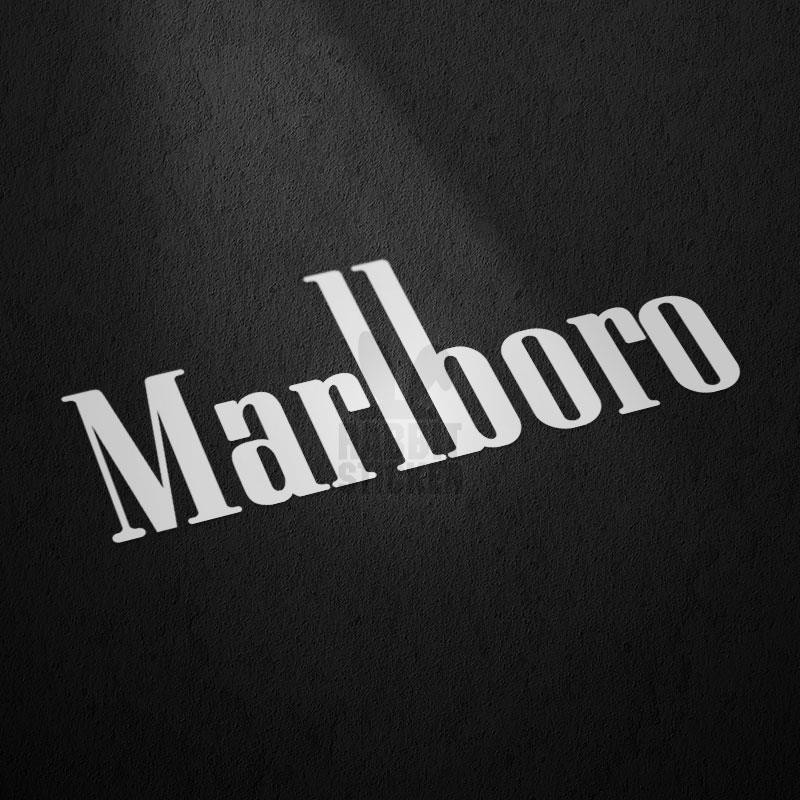 Marlboro Marlboro สติ๊กเกอร์ตัวรถดัดแปลง รถจักรยานยนต์ หมวกกันน็อคมอเตอร์ไซค์ รูปลอกสะท้อนแสงกันน้ํา
