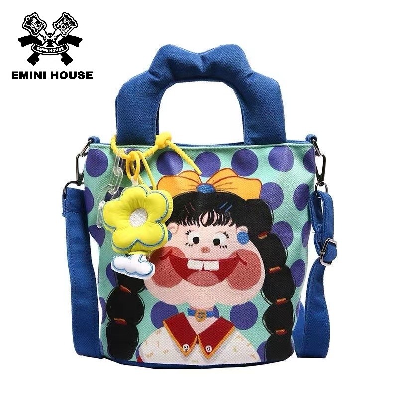 EMINI HOUSE Messenger Bag ดีไซน์กราฟฟิตี้การ์ตูนน่ารัก พกพาสะดวก