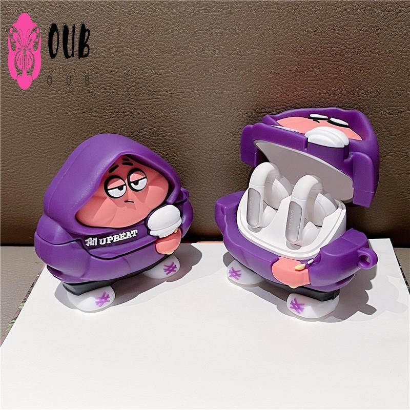 เคสหูฟังแบบนุ่มลายการ์ตูน Patrick Star สําหรับ Ugreen HiTune S5 พร้อมตะขอ