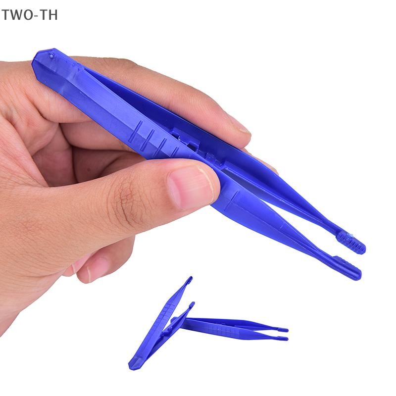 TWO-TH 10 ชิ้นทิ้งทางการแพทย์ปฐมพยาบาลพลาสติกขนาดเล็ก s Blue ใหม่
