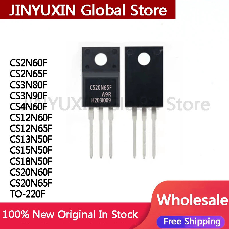1-5PCS CS2N60F CS2N65F CS3N80F CS3N90F CS4N60F CS12N60F CS12N65F CS13N50F CS15N50F CS18F CS60F CS20F
