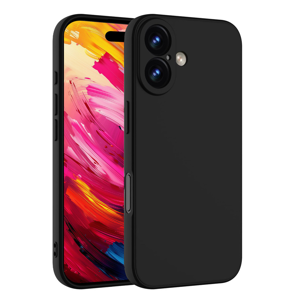 CASE IPHONE 16 / 16 PLUS / 16 PRO MAX / 16E PREMIUM CASE SLIM MATTE CASE BLACK DOFF