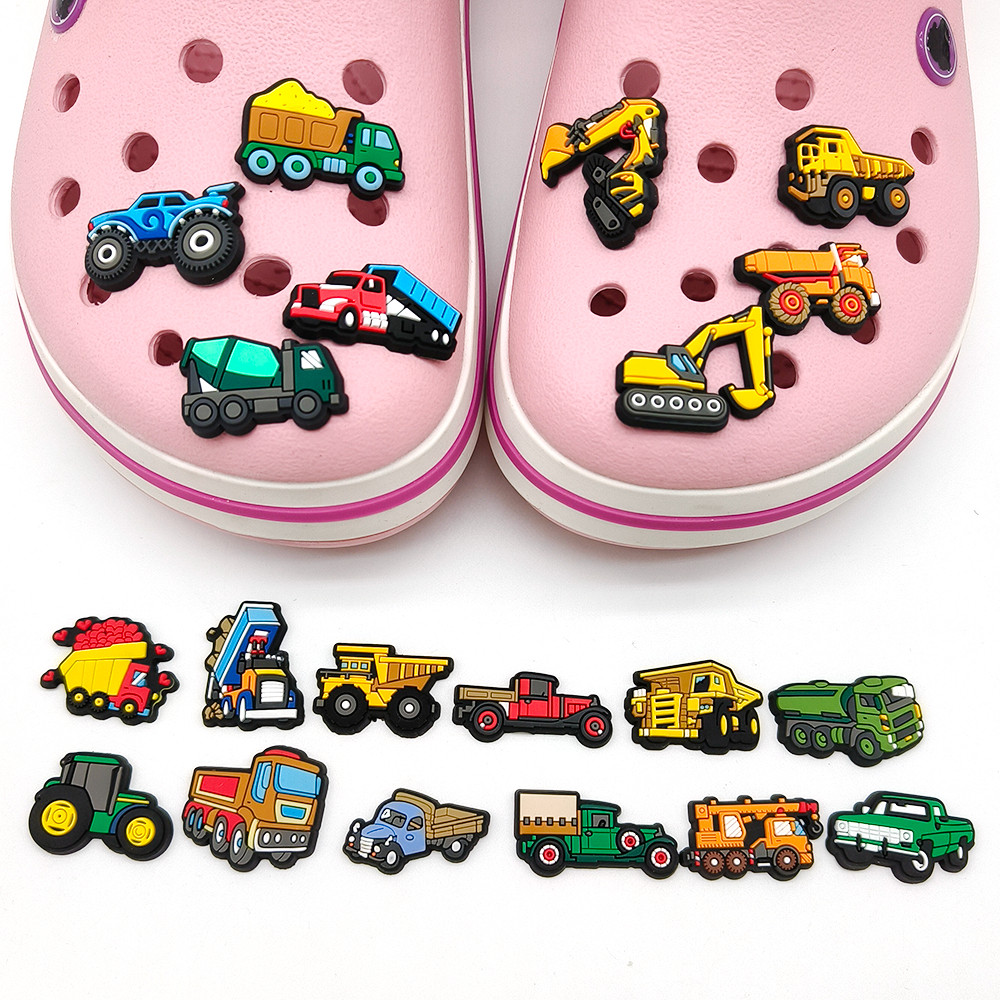 20 ชิ้น/เซ็ตรองเท้า Charm MEIDJ ตัวติดรองเท้า Pvc ตัวการ์ตูน สำหรับตกแต่ง MEIDJ Diy รองเท้าหัวโต ติดง่าย น่ารัก