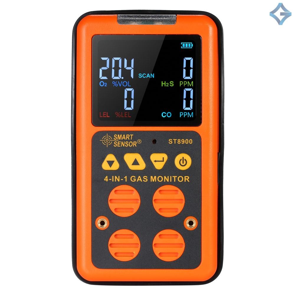 SMART SENSOR Co Monitorเครื่องทดสอบคาร์บอนสารพิษ0-999ppm Carbonic Oxide MonitorมือถือS Toxic H2sและ4