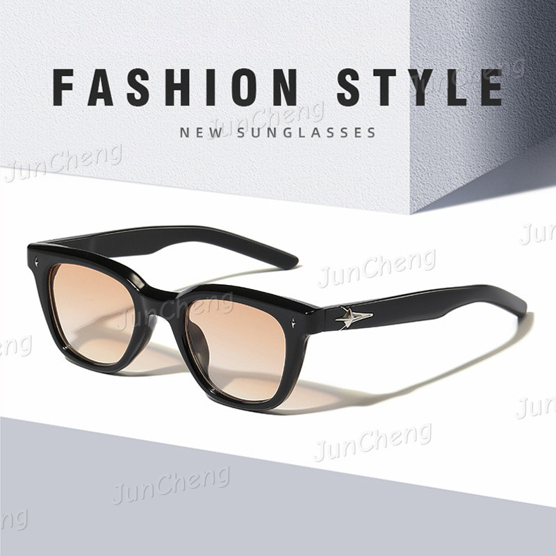 แว่นกันแดดสไตล์เกาหลี สแควร์ น้ำหนักเบา ป้องกันรังสียูวี เหมาะสำหรับทุกคน