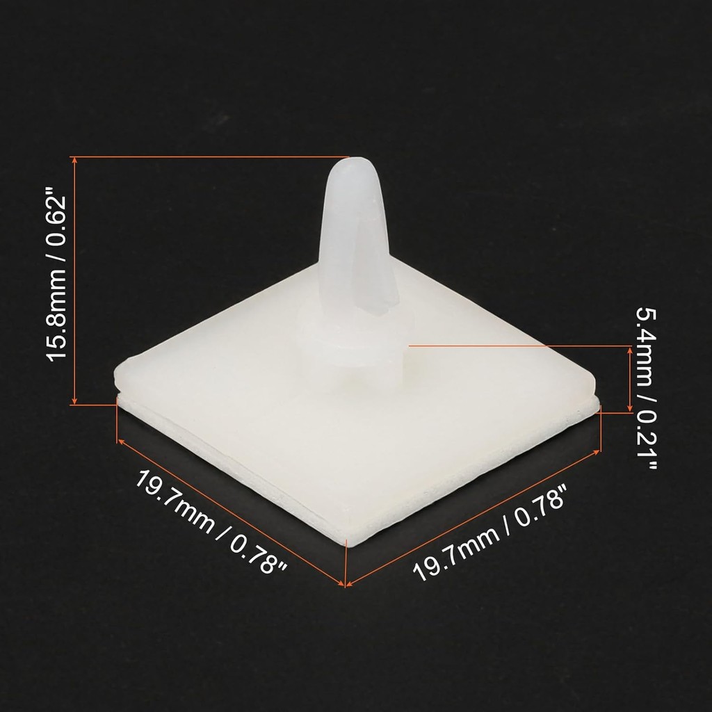 PATIKIL Sticky PCB Spacer, 40 ชิ้นกาว Standoffs 0.21 "ความสูงกาวฉนวน Standoffs คอลัมน์พลาสติกสําหรับ