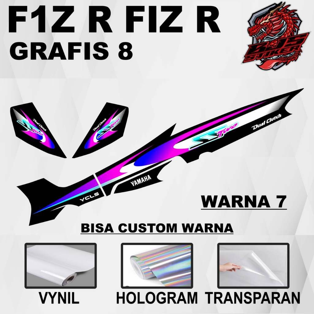 MESIN Yamaha fiz r F1z r FIZ r GRAPHIC 8 สติ๊กเกอร์ - Yamaha fiz r F1z r FIZ r GRAPHIC 8 สติ๊กเกอร์ร