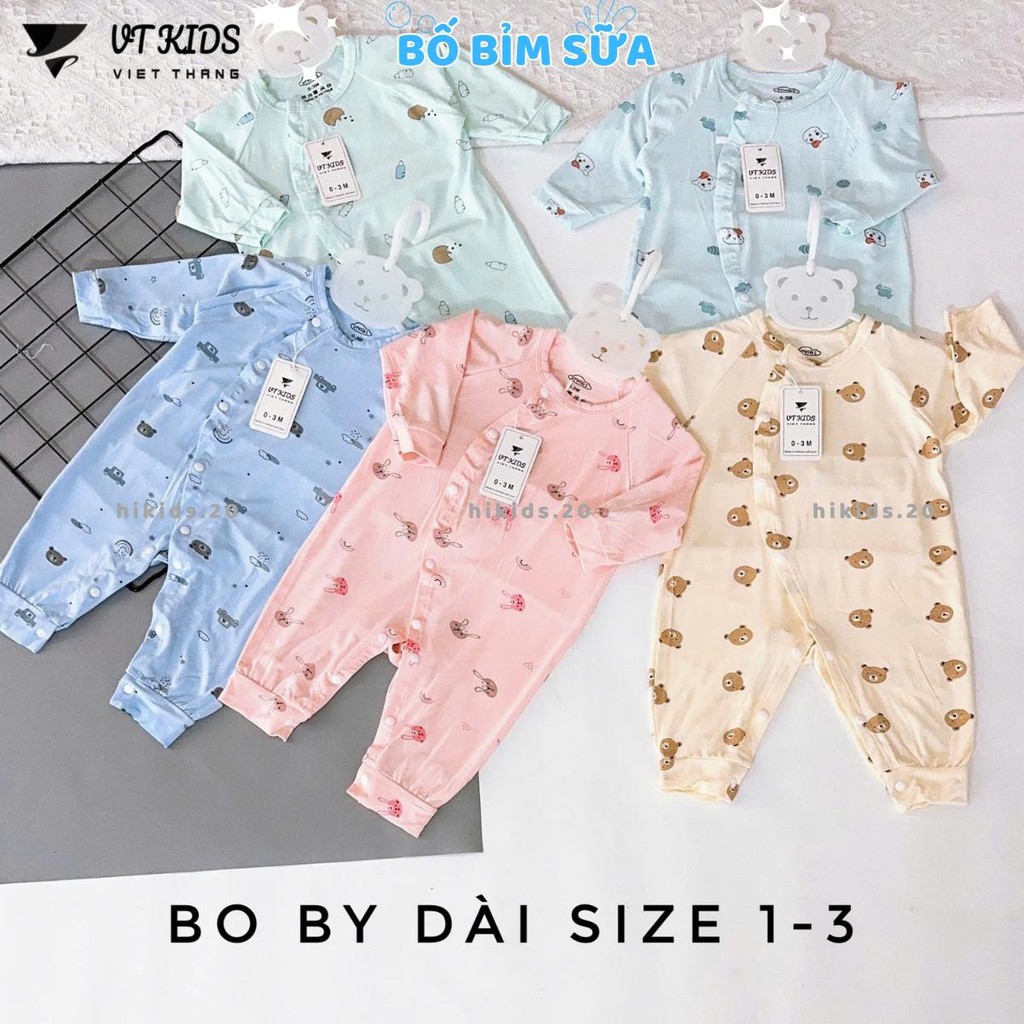 [ตัวเครื่องแขนยาวสี] Combo of 3-5 ชุดบอดี้แขนยาวใน VT Color Soft and Smooth Elastic Buttons for Infa