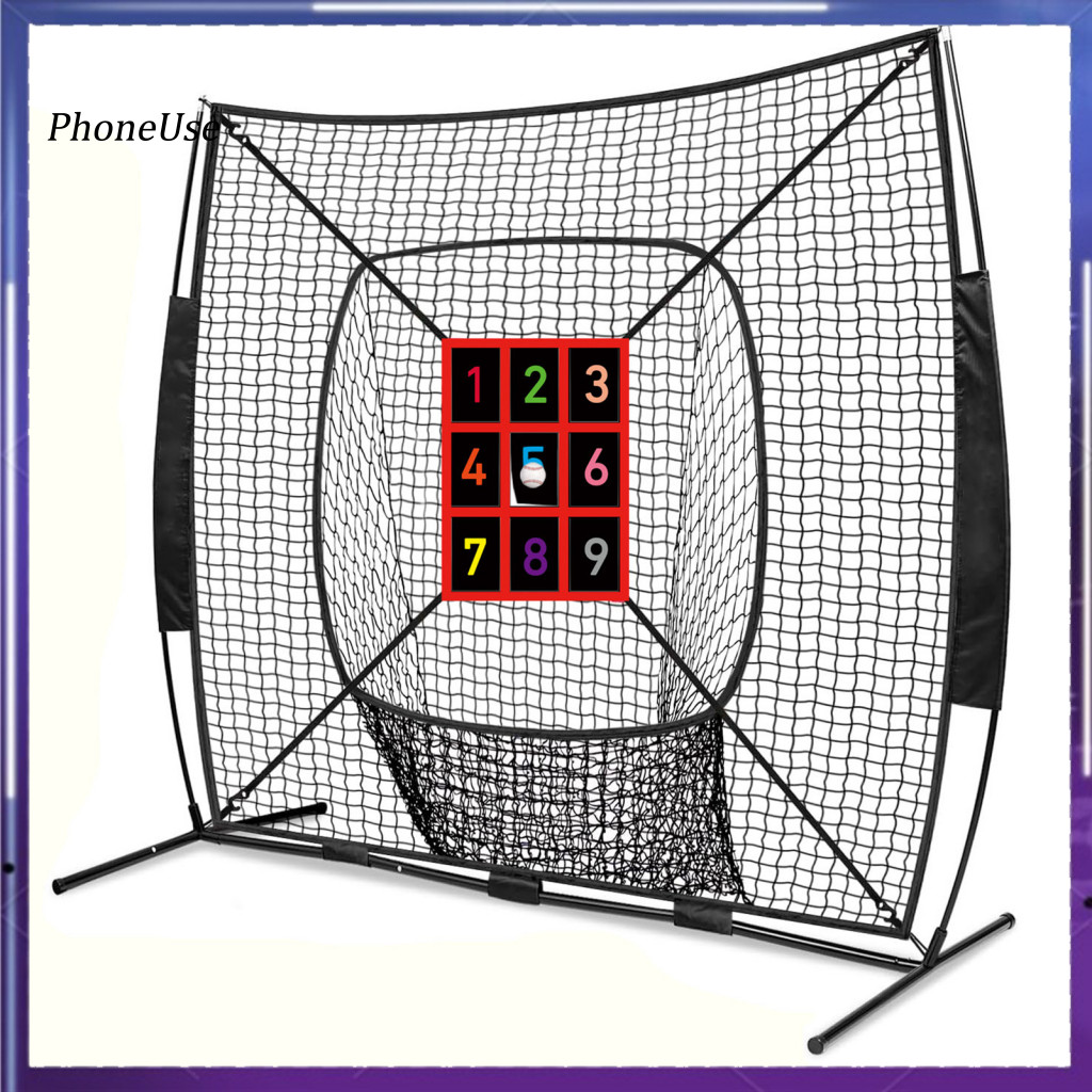 PhoneUse Baseball Strike Zone Target ปรับ Strike Zone สิ่งที่แนบมา 9 หลุมจํานวนเบสบอลซอฟท์บอล Pitchi