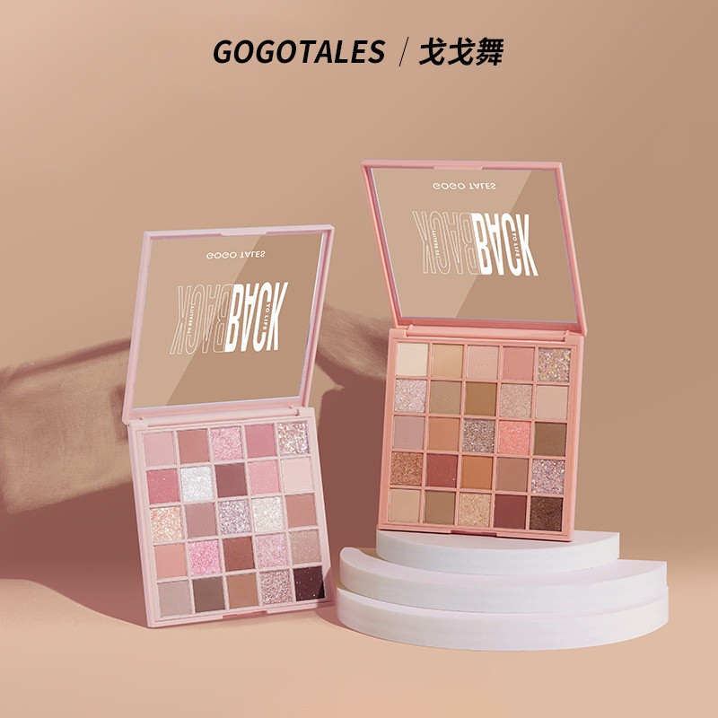 GOGO TALES โกโก นิทาน พาเลทอายแชโดว์ 25 สี เนื้อแมตต์ ประกายมุก สนุก ใบหน้า สําหรับแต่งหน้า