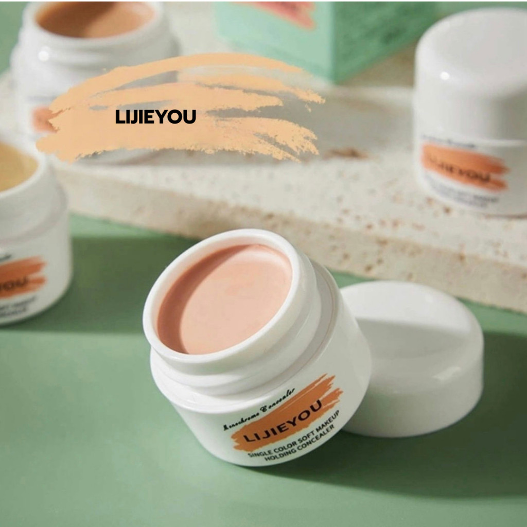 LIJIEYOU 4469 คอนซิลเลอร์แบบเนื้อครีม คอนซิลเลอร์ ปกปิดรอยแดง รอยสิว รอยดำ ใต้ตาคล้ำ กันน้ำ กันเหงื่อ ติดทนนาน