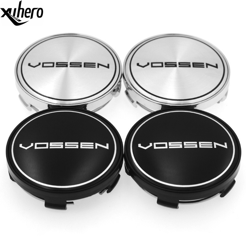 CarDIY 4 ชิ้น/ล็อต 60 มม.vossen ล้อศูนย์ Hub Cap สําหรับ Vossen ขอบ Hubcap ป้องกันฝุ่น