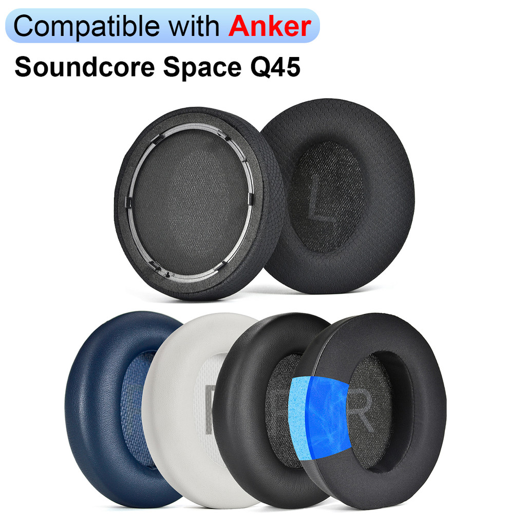 1 คู่หูฟังสําหรับ Anker Soundcore Space Q45 ชุดหูฟัง Earmuffs เปลี่ยนเบาะฟองน้ํา