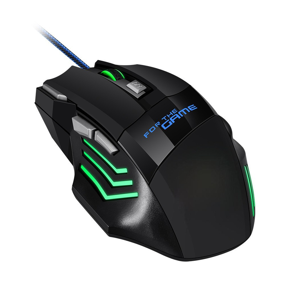 1 PC ใหม่ Hyperspeed USB Gaming Mouse RGB Backlit Ergonomic Gaming Mice 7D Esports เมาส์แบบมีสายสําห