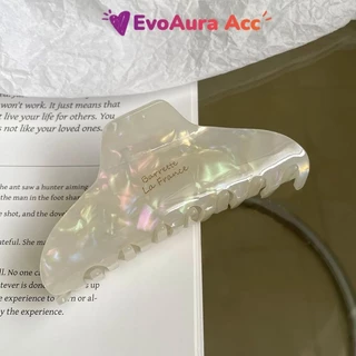 EvoAura ✨ กิ๊บหนีบผมเกาหลี 10cm วัสดุ Acetate พรีเมียม - ดีไซน์เรียบหรู ดูแพง สไตล์ลูกคุณหนู