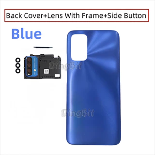สําหรับ XIaomi Redmi 9T ฝาหลังแบตเตอรี่กรณีฝาครอบพร้อมเลนส์พร้อมกรอบปรับระดับเสียงปุ่มด้านข้าง