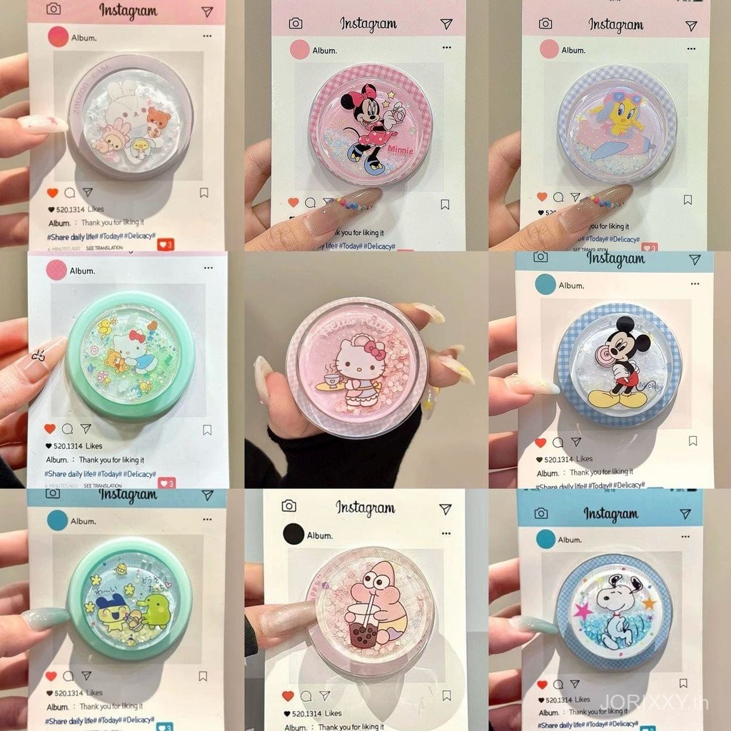 ใหม่ Glitter Tuoge Pocky Snoopy เหมาะสําหรับ MagSafe วงเล็บแม่เหล็กการดูดซับที่แข็งแกร่งเดสก์ท็อป Retractable Air
