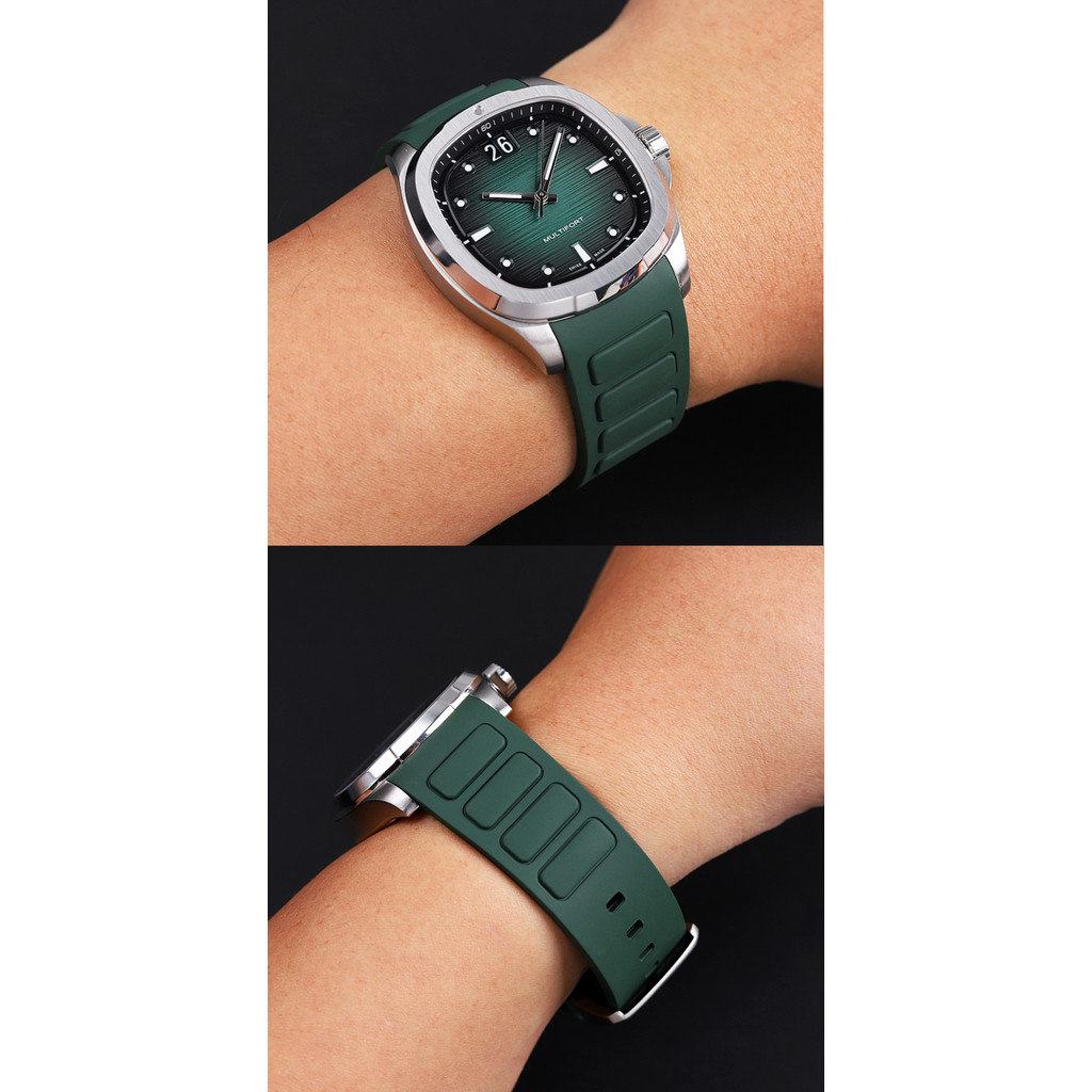 MIDO Ocean Star M049 TV Series 22mm สายนาฬิกายางซิลิโคน – สายสํารองสําหรับ M049.526. - รูปที่ 4