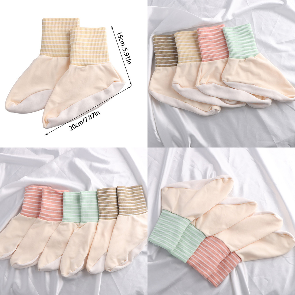 ถุงเท้านอนคุณภาพสูง 4 สี ทนทานและยืดหยุ่นรอบข้อเท้า สำหรับการพักผ่อนอย่างสบาย