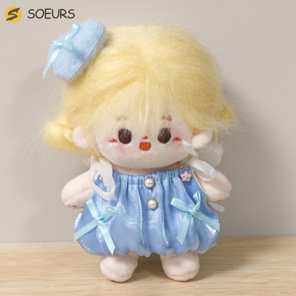 SOEURS Doll Clothes Outfit, Love Hairclip Suit 10cm Cotton Doll Clothes, DIY Clothing Funny with Win