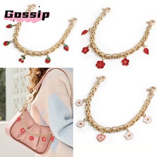 โซ่สำหรับกระเป๋า โลหะเปลี่ยนได้ มาพร้อมสร้อยคอสตรอเบอร์รี่ ห…