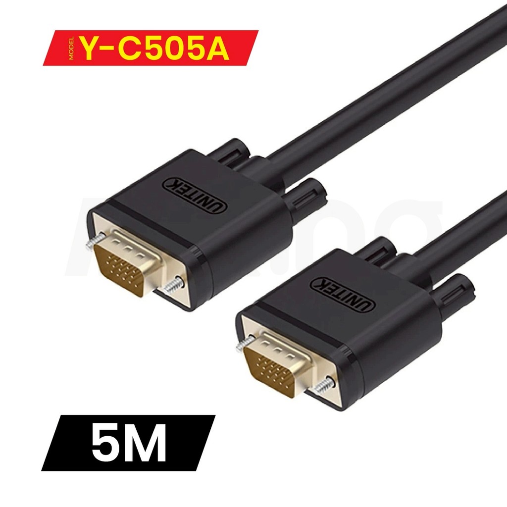 Unitek แท้ 100% Cable VGA M/M สายต่อจอคอมพิวเตอร์ VGA MaleTo Male 15pin ความยาว 1.5/3/5M - รูปที่ 6