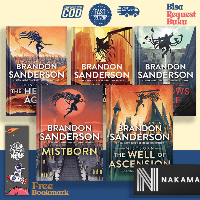 Mistborn (ซีรีส์ 7 เล่ม) : The Final Empire | ความดีของ Ascension | ฮีโร่แห่งวัย โดย แบรนตัน แซนเดอร