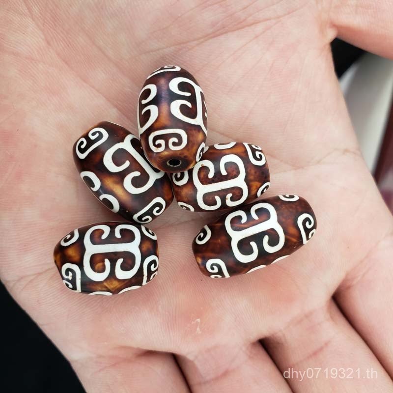 Dzi Beads Agate ขนาด 20 มม.สำหรับสร้อยคอมัลติพлеและกำไล