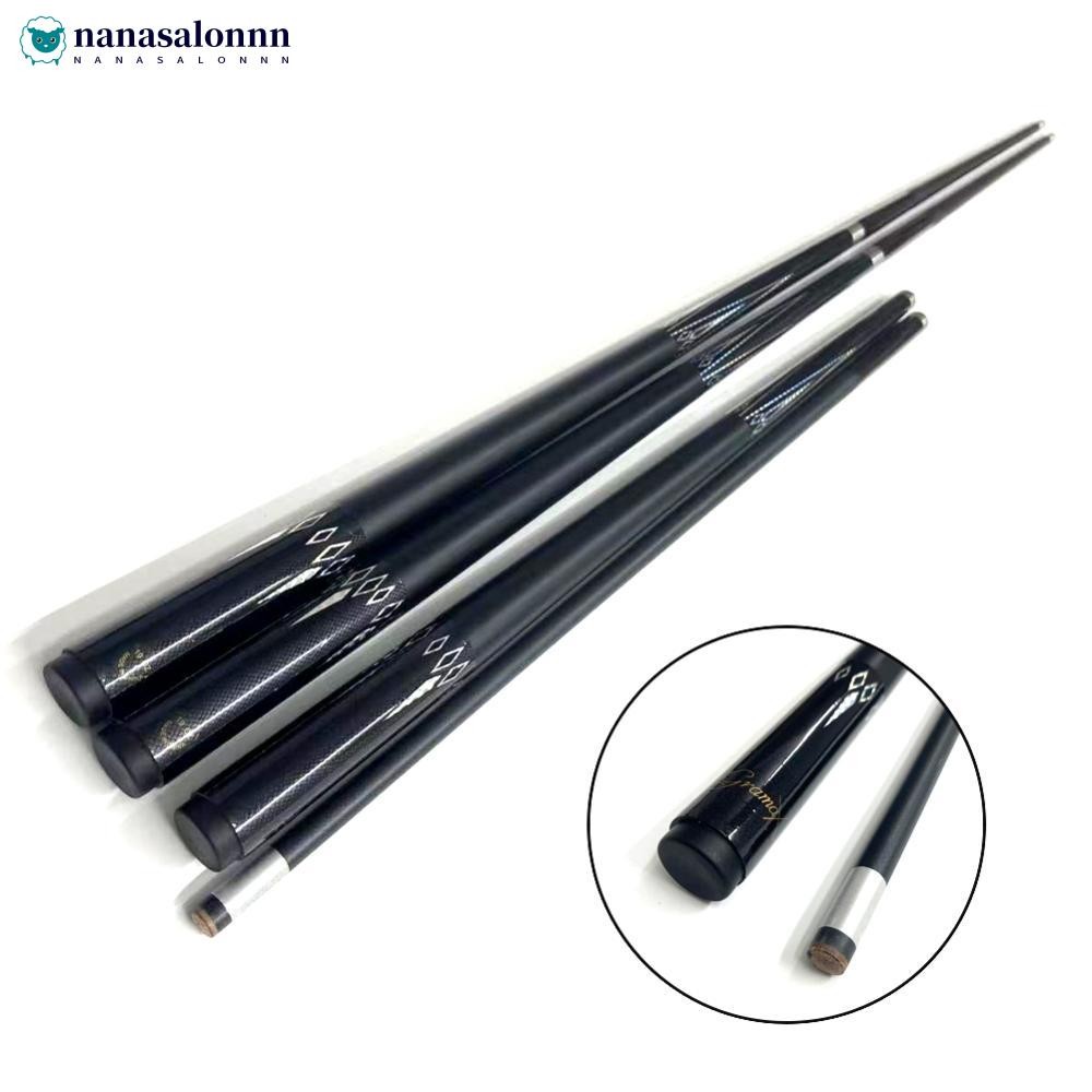 NANASALONNN 1.47M 13MM Big Head Pool Cue 1/2 แยกสีดําแปดคาร์บอนบิลเลียด Cue Stick F7P4
