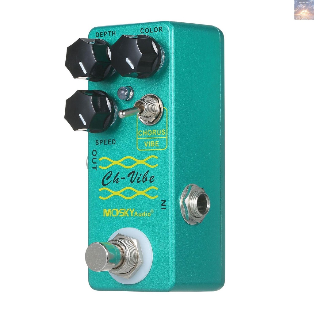 MOSKYaudio Chorus/Vibe Effect Pedal เอฟเฟกต์กีตาร์ Pedal Single Mini Effect Pedal