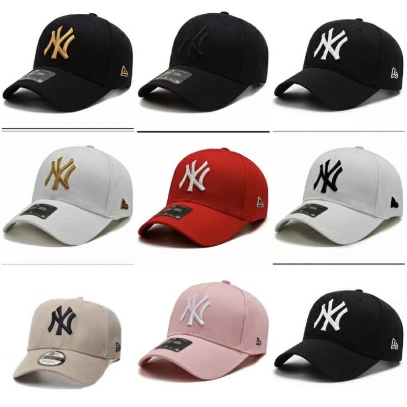 โปรโมชั่นมินิมัล! NY Baseball Caps สําหรับผู้ชายและผู้หญิง หมวกผู้ใหญ่ New york ซื้อขั้นต่ํา 5