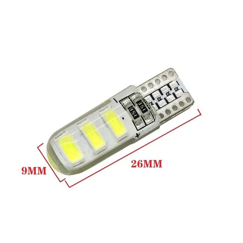 BINGOU 7สีให้เลือก  ไฟส่องป้ายทะเบียน T10/W5W LED 4014CHIPS 26SMD DC 12V ไฟหรี่ 1ชิ้น - รูปที่ 7