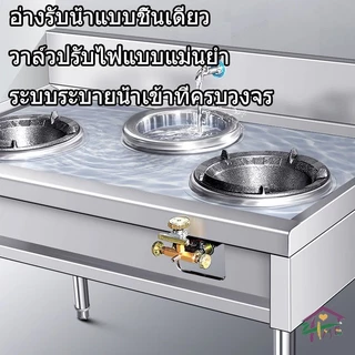พร้อมส่ง🌟โต๊ะวางเตาแก๊ส ชั้นวางสแตนเลส ป้องกันสนิมและทำความสะอาดง่าย ประหยัดพื้นที่ในห้องครัว