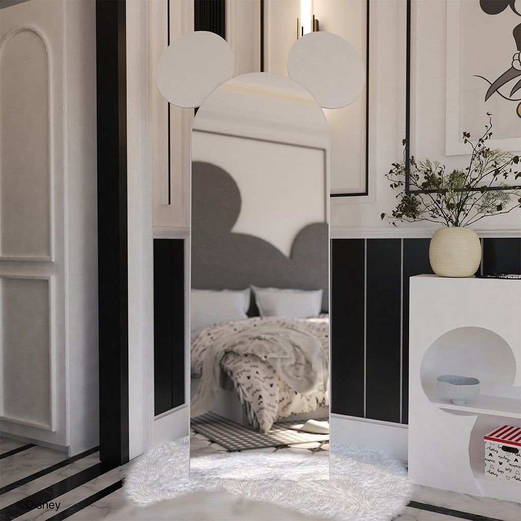 SB Design Square กระจกตั้งพื้น DISNEY รุ่น MICKEY/02 สีขาว (80x55x176 ซม.)  แบรนด์ DISNEYHOME